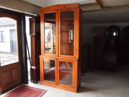 Cupboard Cabinet Victorian Pine Pantry or Bookcase C1880
