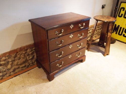 fig 1. Chest of drawers V small George III Mahogany c1790