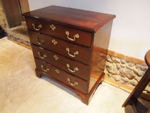fig 2. Chest of drawers V small George III Mahogany c1790