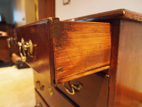 fig 3. Chest of drawers V small George III Mahogany c1790