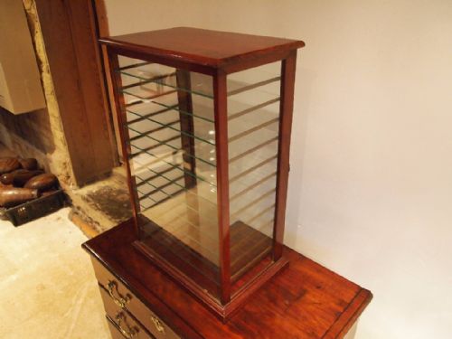 Cabinet Display Haberdashery Shop Collectors Victorian Mahogany C1890