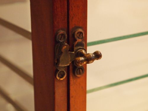 fig 1. Cabinet display haberdashery shop collectors Victorian Mahogany c1890