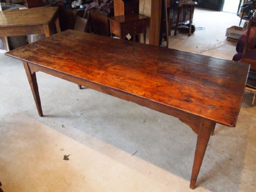 fig 1. Table superb French Cherry wood refectory farmhouse c1840