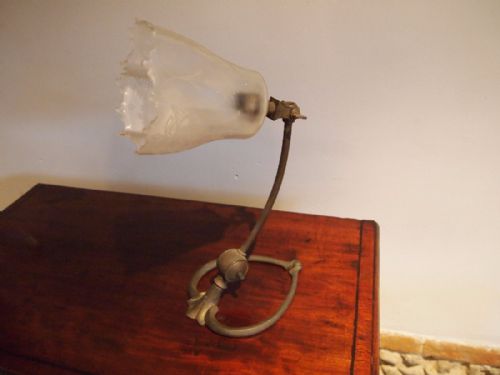 fig 2. Lamp WAS Benson table lamp original shade and cond