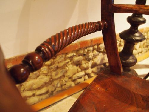 fig 2. Chairs a pair of Victorian Windsor rope back armchairs c1870