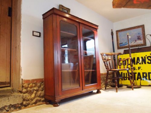 Bookcase Display Victorian Mahogany C1870