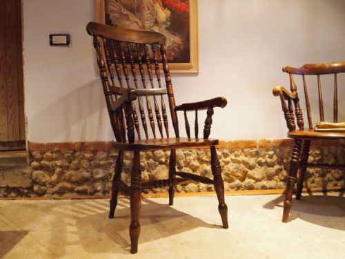 Chair Rare Victorian John Shadford Windsor Chair Caistor Lincolnshire C1870