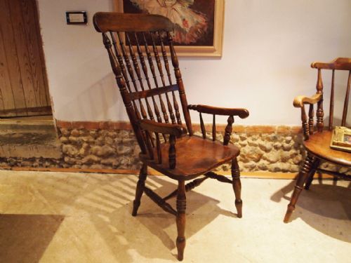 fig 2. Chair rare Victorian John Shadford Windsor chair Caistor Lincolnshire c1870