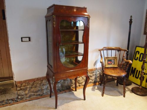 Cabinet Vitrine Display Victorian Mahogany C1890