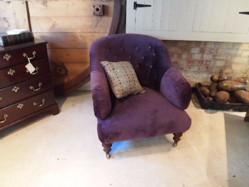 fig 3. Chair armchair Victorian button back c1880