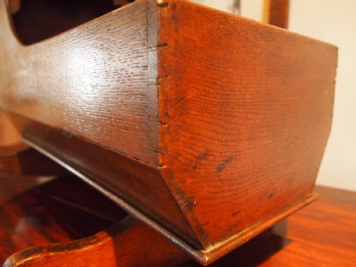 fig 1. Dolls crib Rare George III Oak c1790