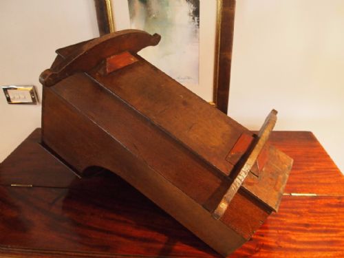 fig 3. Dolls crib Rare George III Oak c1790