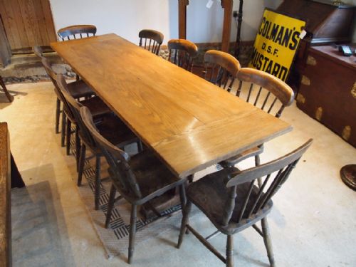 fig 1. Table refectory Oak Langley School Edwardian farmhouse c1910