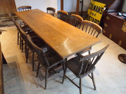 fig 3. Table refectory Oak Langley School Edwardian farmhouse c1910