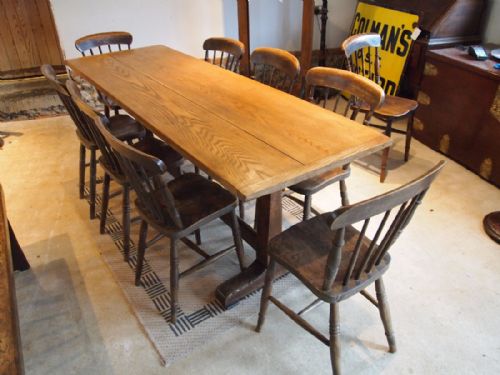 fig 2. Table refectory Oak Langley School Edwardian farmhouse c1910