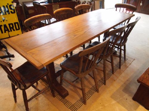 fig 3. Table refectory Oak Langley School Edwardian farmhouse c1910