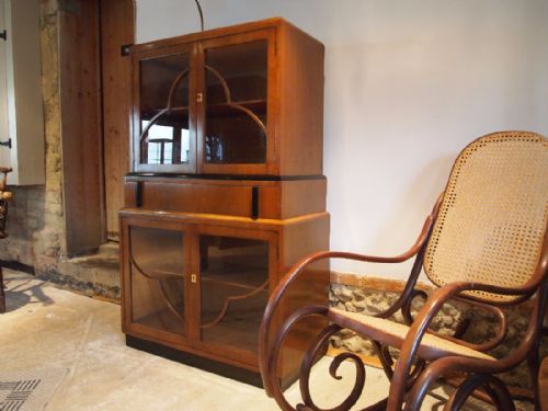 fig 2. Cabinet display drinks Art Deco Walnut c1930