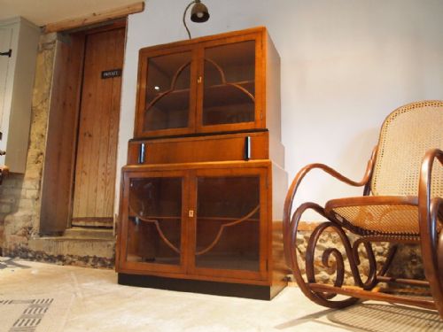 fig 3. Cabinet display drinks Art Deco Walnut c1930