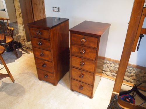 fig 2. Chest of drawers pair of Victorian Mahogany chests c1850