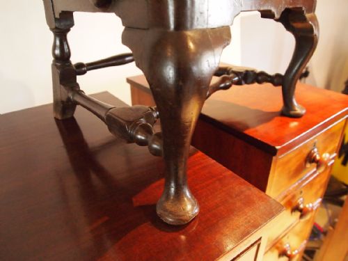 fig 3. Chair incredibly rare George II Walnut child's armchair c1740