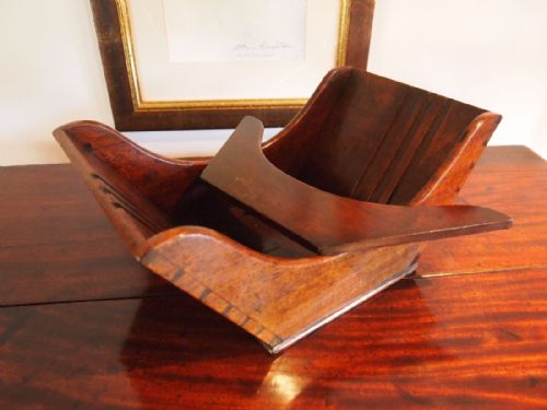 fig 2. Cheese Coaster rare adjustable George III Mahogany c1780
