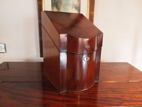 Knife Box Stunning Interior George III Mahogany C1790