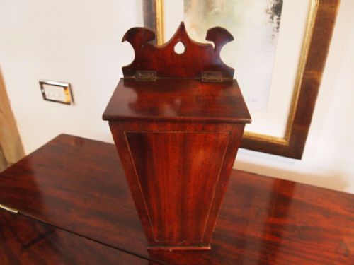 fig 3. Candle box George III Mahogany c1780