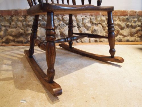 fig 3. Chair rocking chair Victorian Windsor John Shadford Lincolnshire c1870