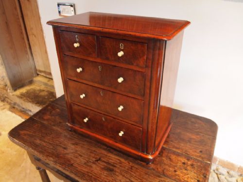 fig 1. Chest of Drawers Victorian miniature salesmans sample apprentice c1860