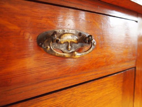 fig 2. Sideboard dresser Arts and Crafts Oak c1900