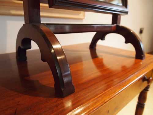 fig 1. Mirror fine Arts and Crafts Gothic Walnut table mirror c1890