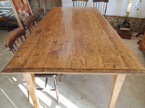 fig 2. Table French Oak refectory dining farmhouse table seats 8 c1870