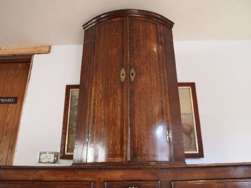 fig 2. Cupboard cabinet corner George III Oak c1780