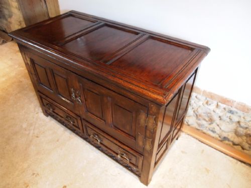 fig 3. Chest Arts and Crafts cupboard mule chest c1900