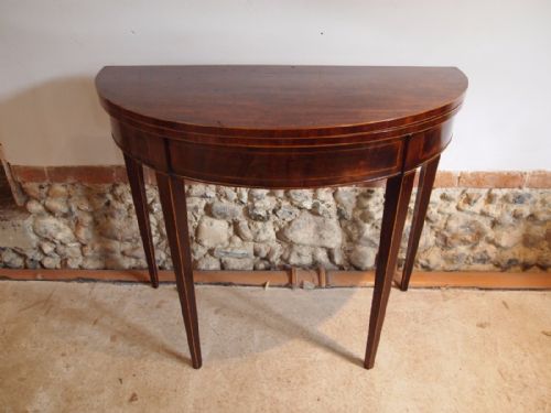 Table George III Hall Side Lamp Console Mahogany C1790