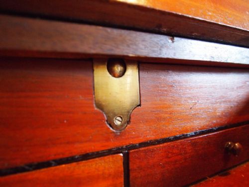 fig 2. Davenport desk Arts and Crafts Walnut bureau c1880