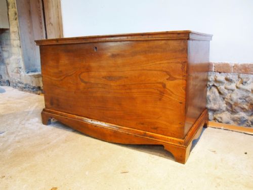 fig 2. Chest Blanket box coffer coffee table Victorian Elm c1840