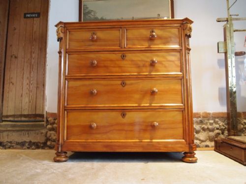 fig 1. Chest of drawers Holland and sons fine quality Satinwood c1850