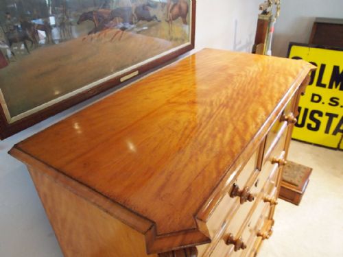fig 2. Chest of drawers Holland and sons fine quality Satinwood c1850