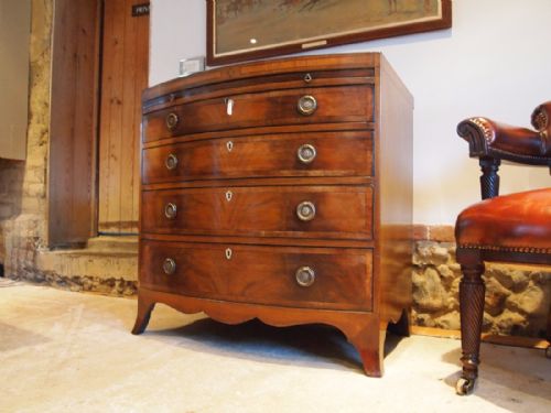 Chest of Drawers Edwardian Mahogany Small Bachelors Chest C1900