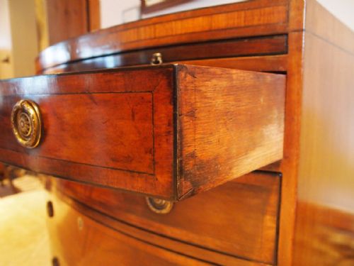 fig 1. Chest of drawers Edwardian Mahogany small bachelors chest c1900