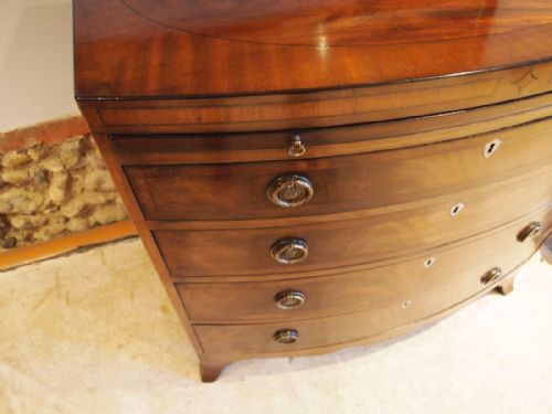 fig 2. Chest of drawers Edwardian Mahogany small bachelors chest c1900