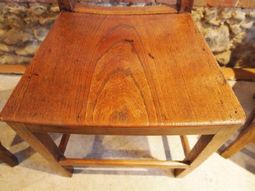 fig 1. Chairs a rare set of six George III Elm East Anglian Ball back Windsors c1800