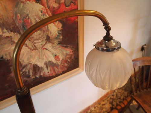 fig 1. Table Art Deco lamp table Walnut c1930