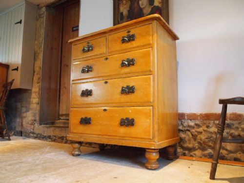 Chest of Drawers Rare Arts and Crafts Original Paint C1890