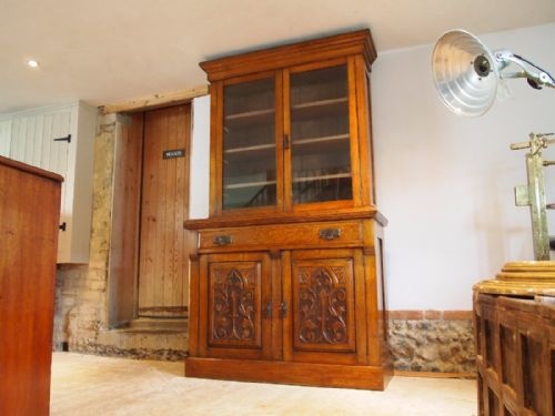 Bookcase Display Arts and Crafts Oak C1900