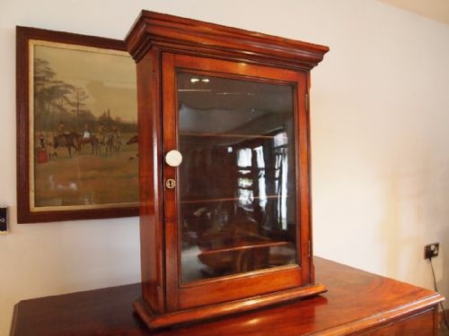 Cabinet Display Apothecary Shop Victorian Mahogany C1880