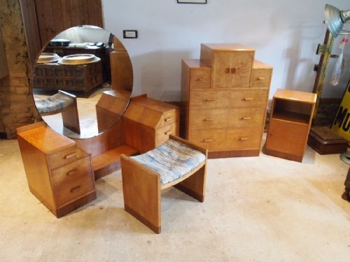 Art Deco Betty Joel Bedroom Suite Fine Quality Maple C1930