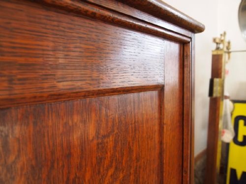 fig 2. Cupboard bookcase Cabinet hall Edwardian Oak c1910