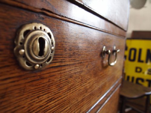 fig 3. Chest of drawers George III Oak c1780